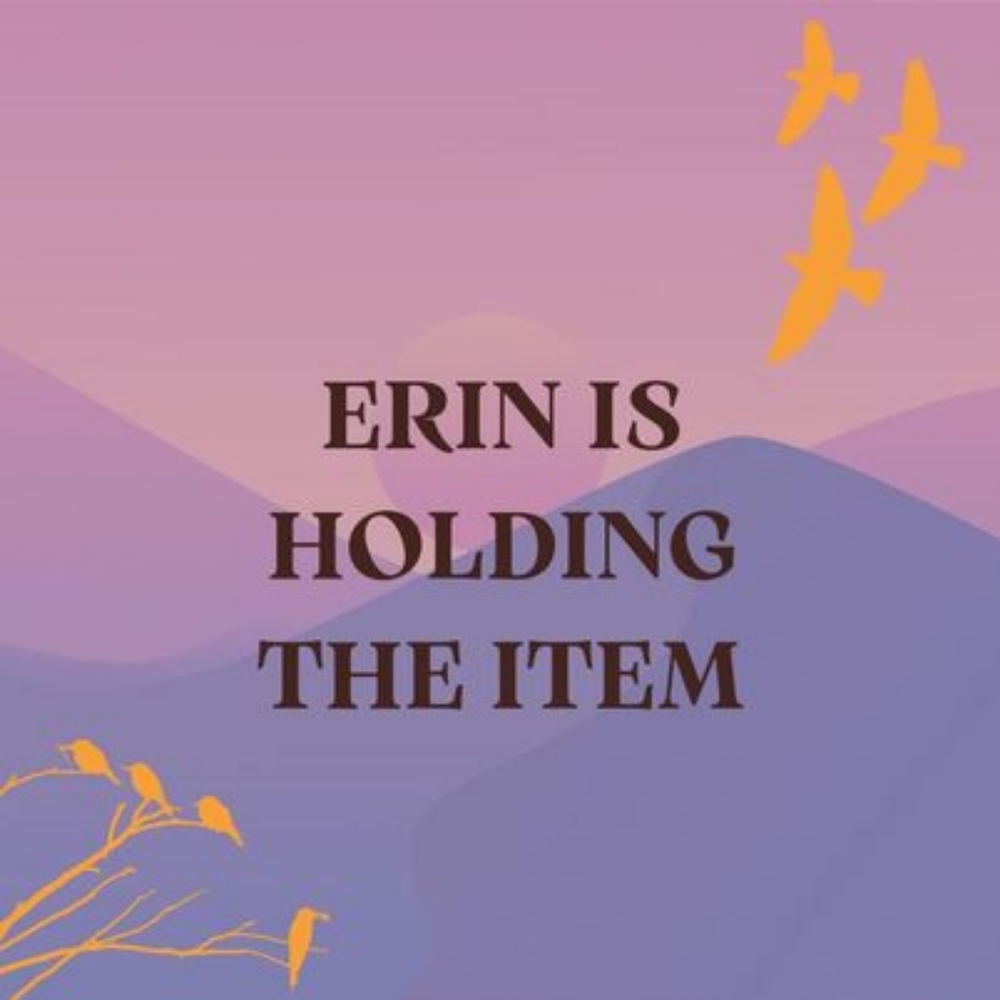 The item in holding